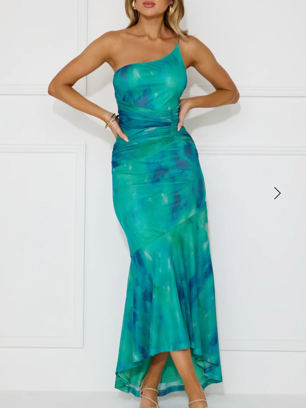 Hello Molly One-Shoulder Maxi Dress